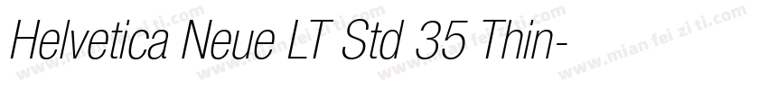 Helvetica Neue LT Std 35 Thin字体转换